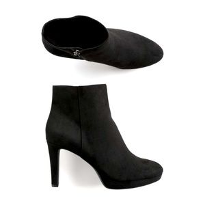 Tahari “Shelby” suede high heeled boots